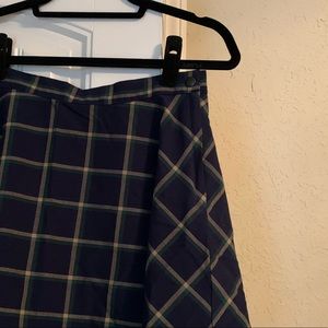 Checkered mini skirt
